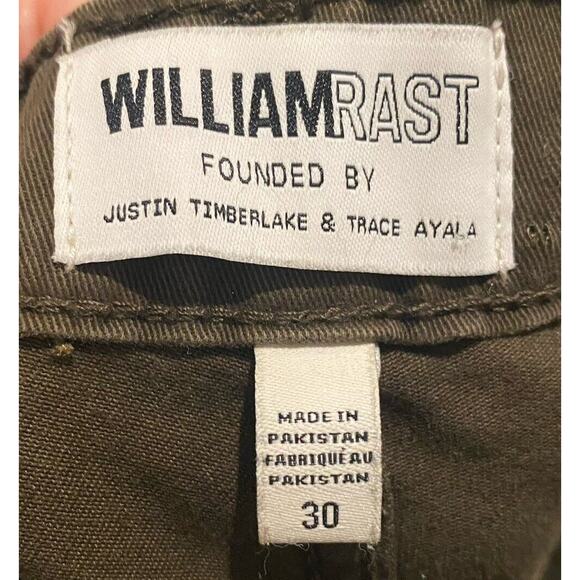 William Rast Pants Women 30 Olive Green Jane Skinny Cargo Pockets Stretch Jeans - Picture 2 of 15